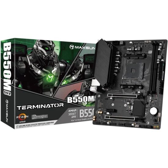 Материнская плата Maxsun TERMINATOR B550M 2.5G (AM4, MATX)