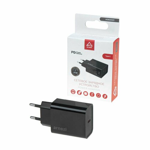 Сетевое зарядное устройство 20W Type-C сетевое зарядное устройство gan 65w usb a qc3 0 2 x type c pd3 0 arnezi a0605108 arnezi арт a0605108