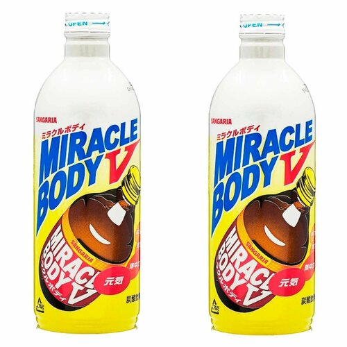 Газированный напиток Sangaria Miracle Body V (Япония), 500 мл (2 шт)