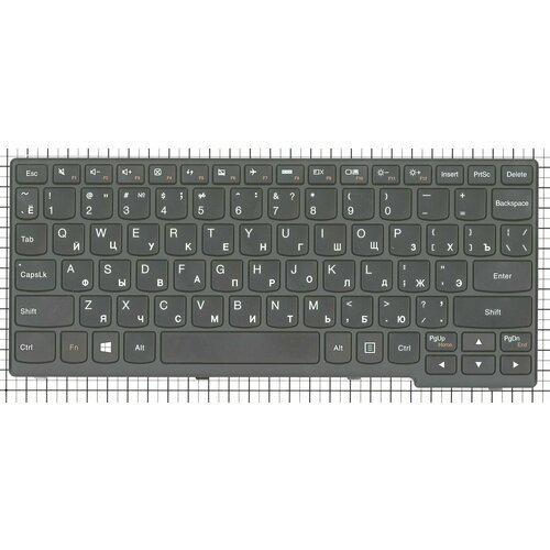 клавиатура для ноутбука lenovo ideapad flex 10 s210 s215 черная Клавиатура для ноутбука Lenovo Ideapad Yoga 11S, S210, S20-30, Flex 10, MP-12U16GB-686, NSK-BK0ST, черная c рамкой, код mb008070