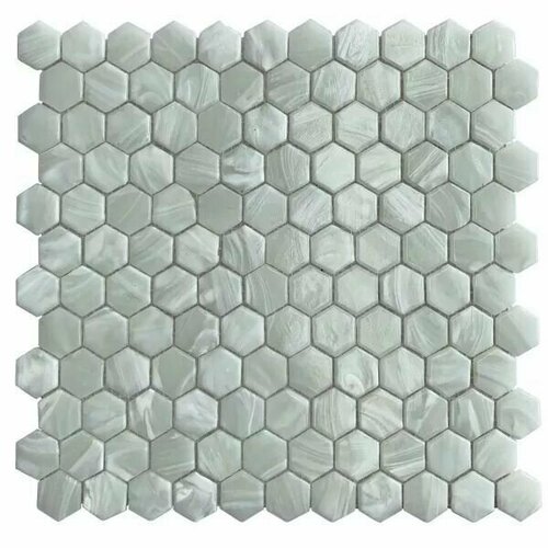 Мозаика Tessare 30,0х30,0х4см стекломасса полированный алюминий (PL25-6)