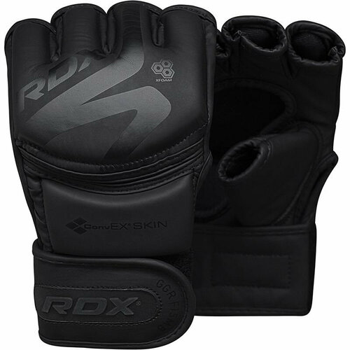 Перчатки тренировочные RDX Grappling F15 S, черный матовый перчатки тренировочные rdx grappling f6 xl черный белый матовый