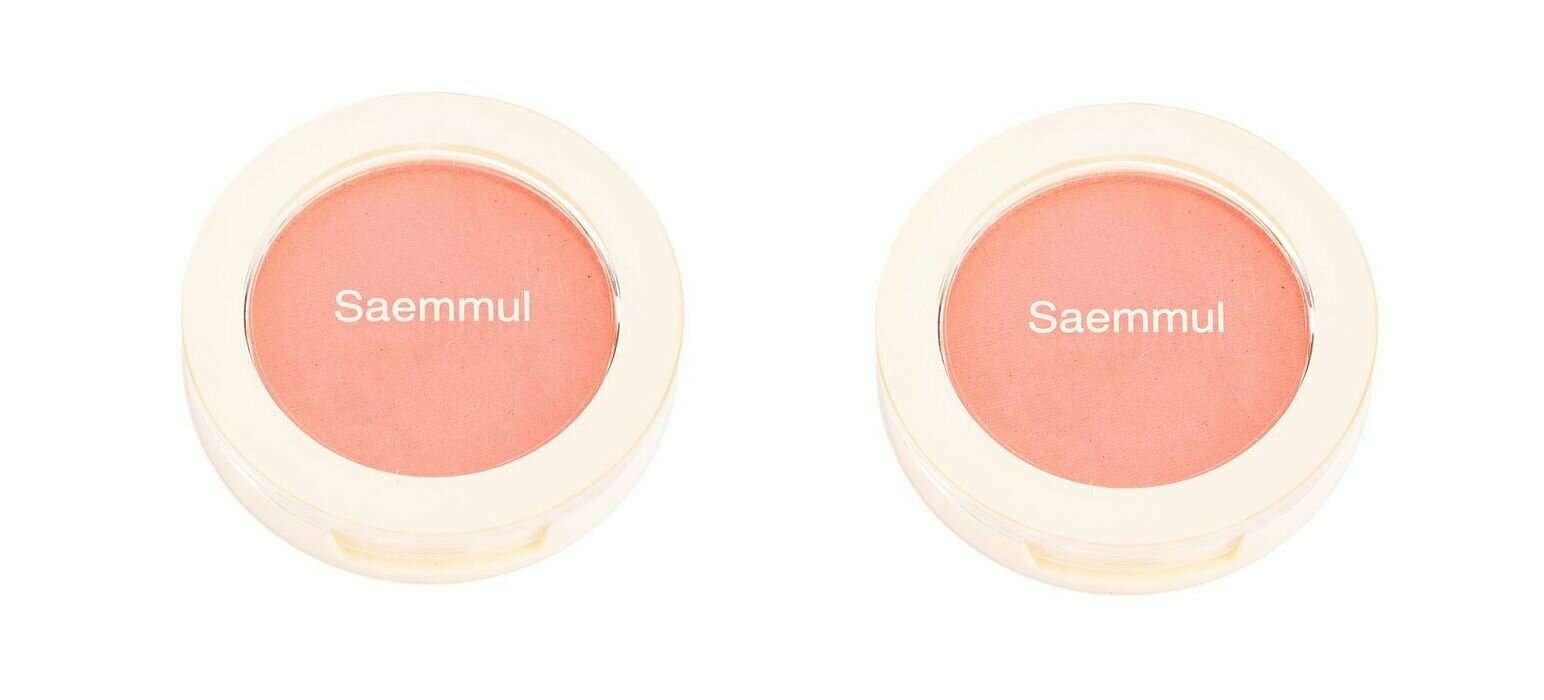 The Saem Румяна Saemmul Single Blusher, тон CR01, Naked Peach, 5 гр, 2 шт