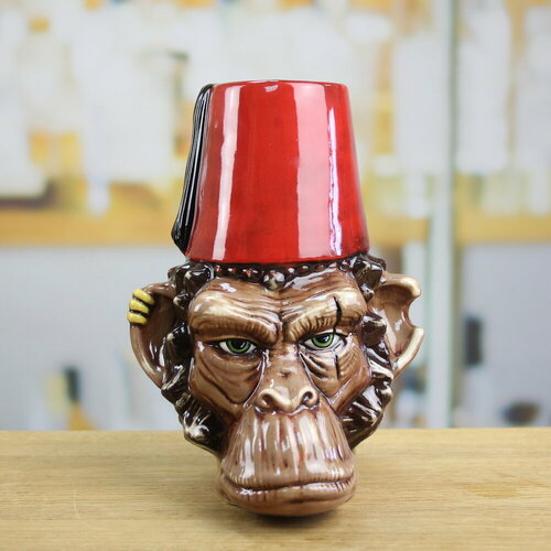 Тики бокал КИН Monkey красно-бежевый