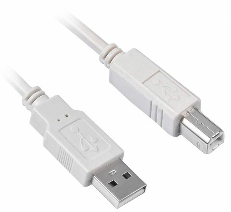 Кабель USB 2.0 AM-BM 5.0м Buro ферритовые кольца серый USB2.0-AM/BM-5M-MG 817262 - фото №8