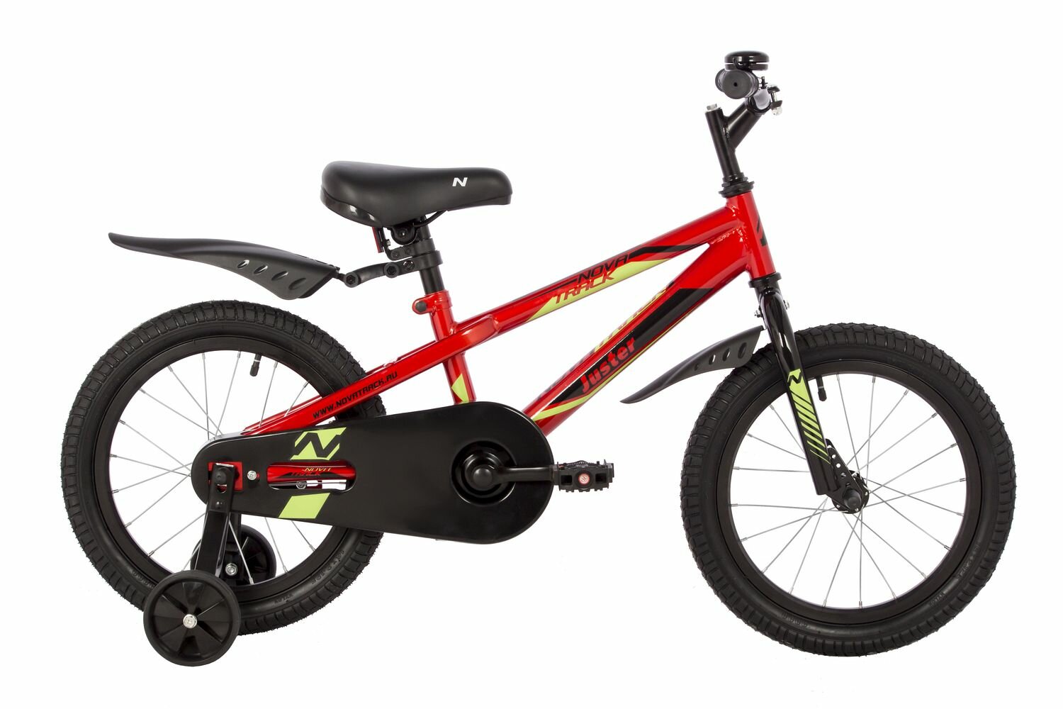 Детский велосипед Novatrack Juster 16 (2023) красный Один размер