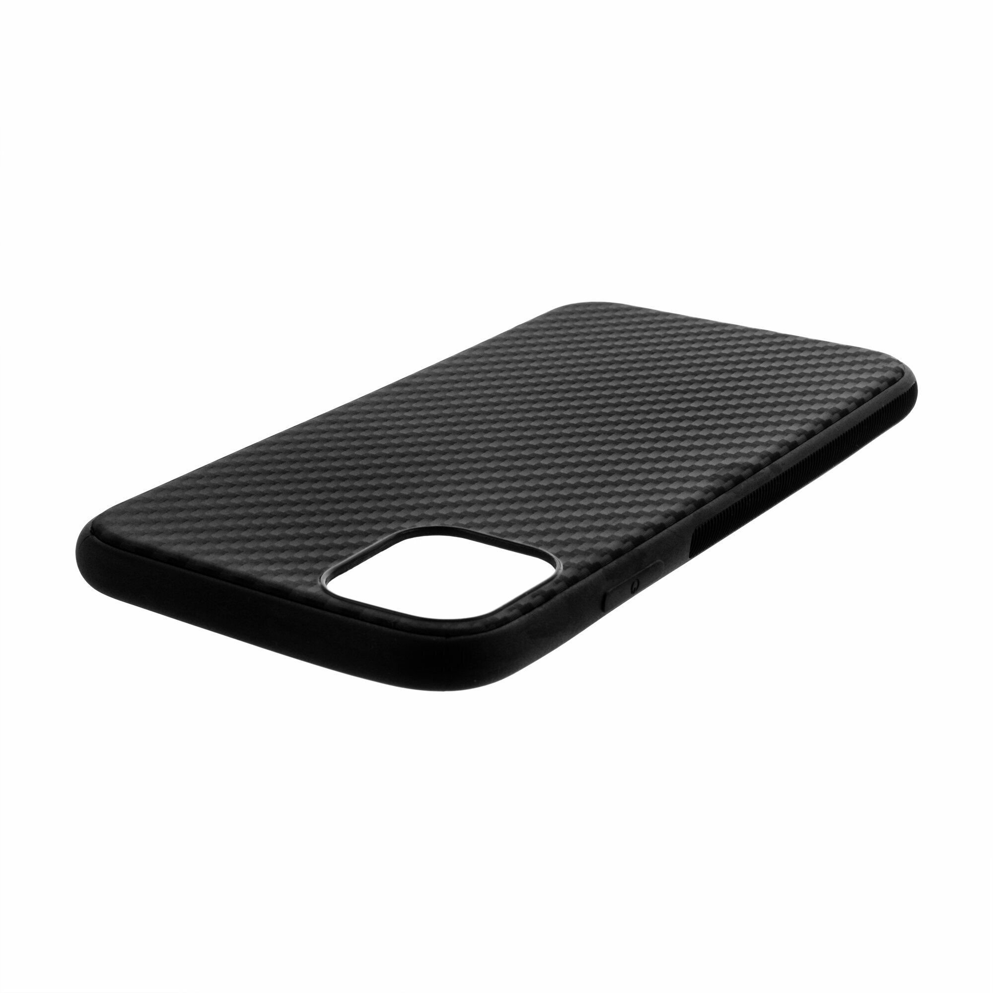 Чехол ROSCO карбон для Apple iPhone 11 (Эпл Айфон 11) тонкий, защита камеры, силиконовый, черный — фото 12