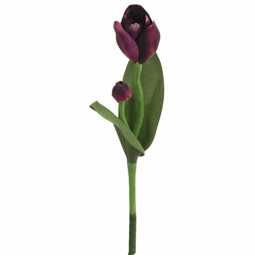 Искусственный цветок Fiebiger Floristik - Тюльпан, бордовый, 34 см, 3 шт