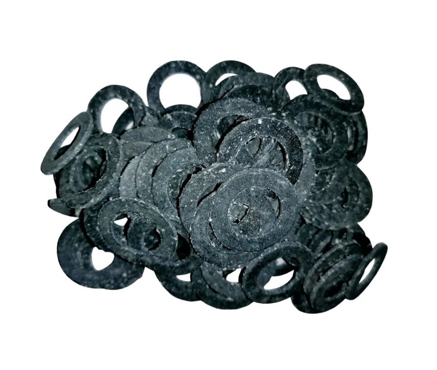 Прокладка паронитовая (для газа) 1/4" (11,5х6х2 мм) 50 штук, MasterProf — фото 1