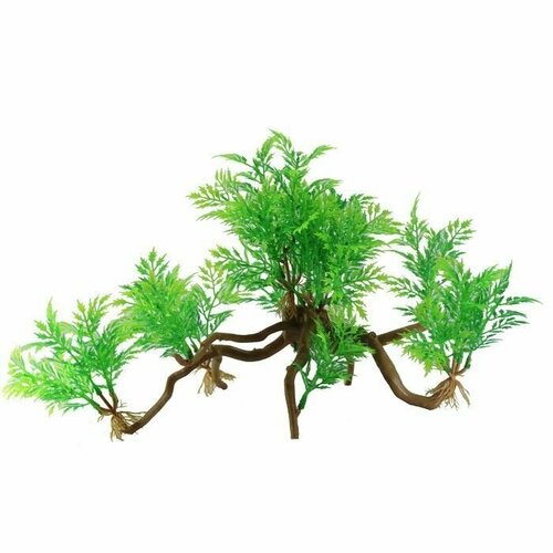 Fauna International Декорация для аквариума Растение на коряге №39, 35 см х 10 см х 20 см