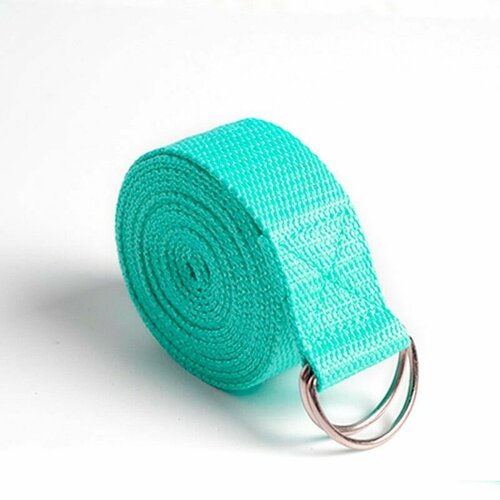 фото Ремень для йоги yogastuff 180х4 см, бирюзовый