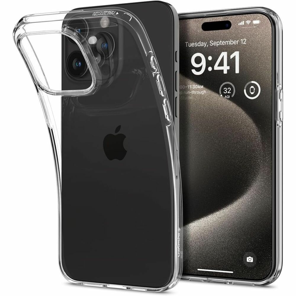 Защитный чехол Spigen Liquid Crystal для iPhone 15 Pro Max Clear