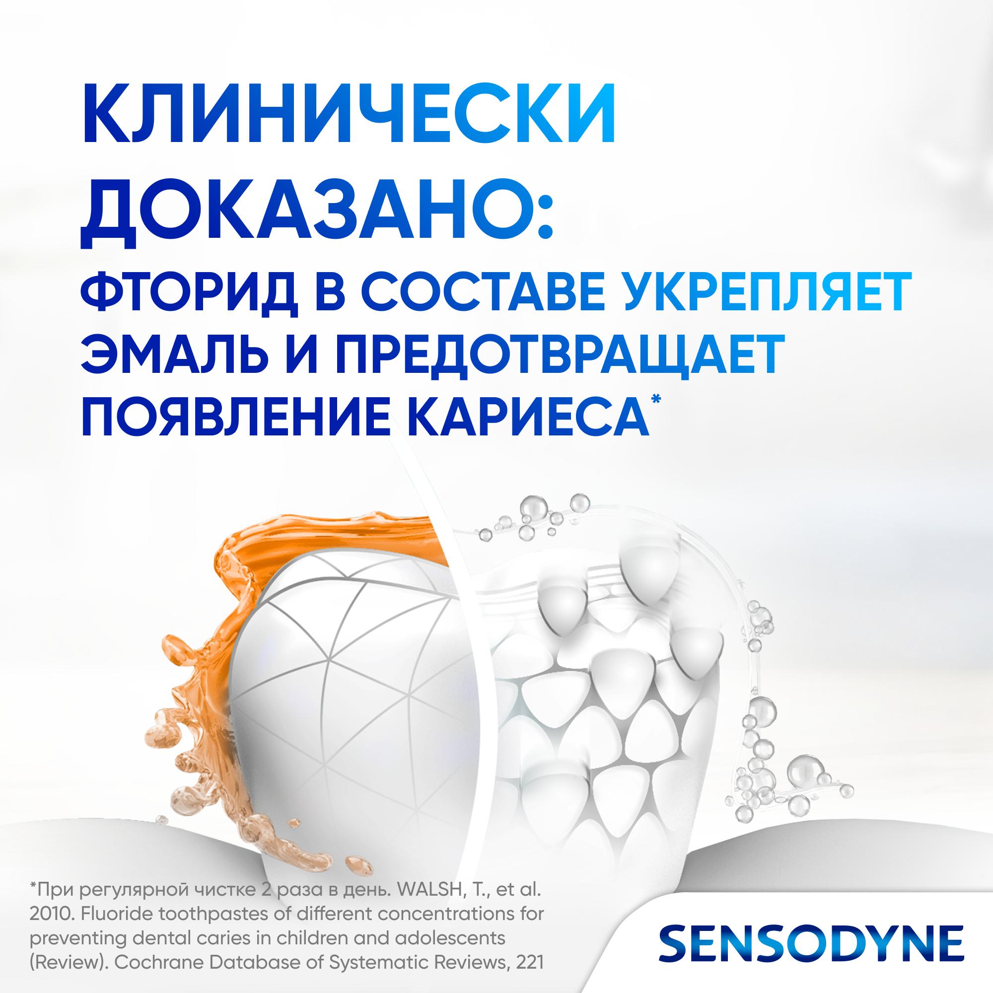 Зубная паста Sensodyne Мгновенный Эффект от кариеса, быстрого снижения и длительной защиты от боли, вызванной чувствительностью зубов, 75 мл 3 шт