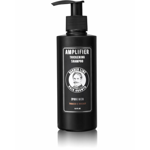 Шампунь мужской, Barber line, против выпадения волос, с кератином и маслами, с ароматом парфюма Tobacco & Whiskey, 200 мл