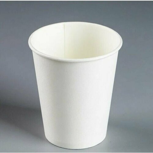 Набор одноразовых стаканов гриникс, объем 350 мл 20 шт. белые, бумажные, двухслойные, для кофе, чая, холодных и горячих напитков