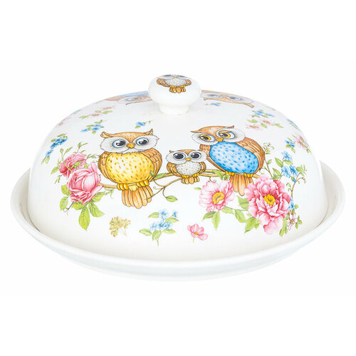 Блинница фарфор совушки 23СМ элан