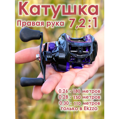 фото Катушка рыболовная безинерционная мультипликаторная. ekzzo hobby