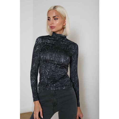 фото Водолазка a-a awesome apparel by ksenia avakyan, размер 48, серый