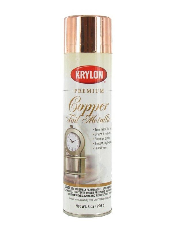 Краска с эффектом металлизированной фольги Krylon Copper Foil/медь, 226гр