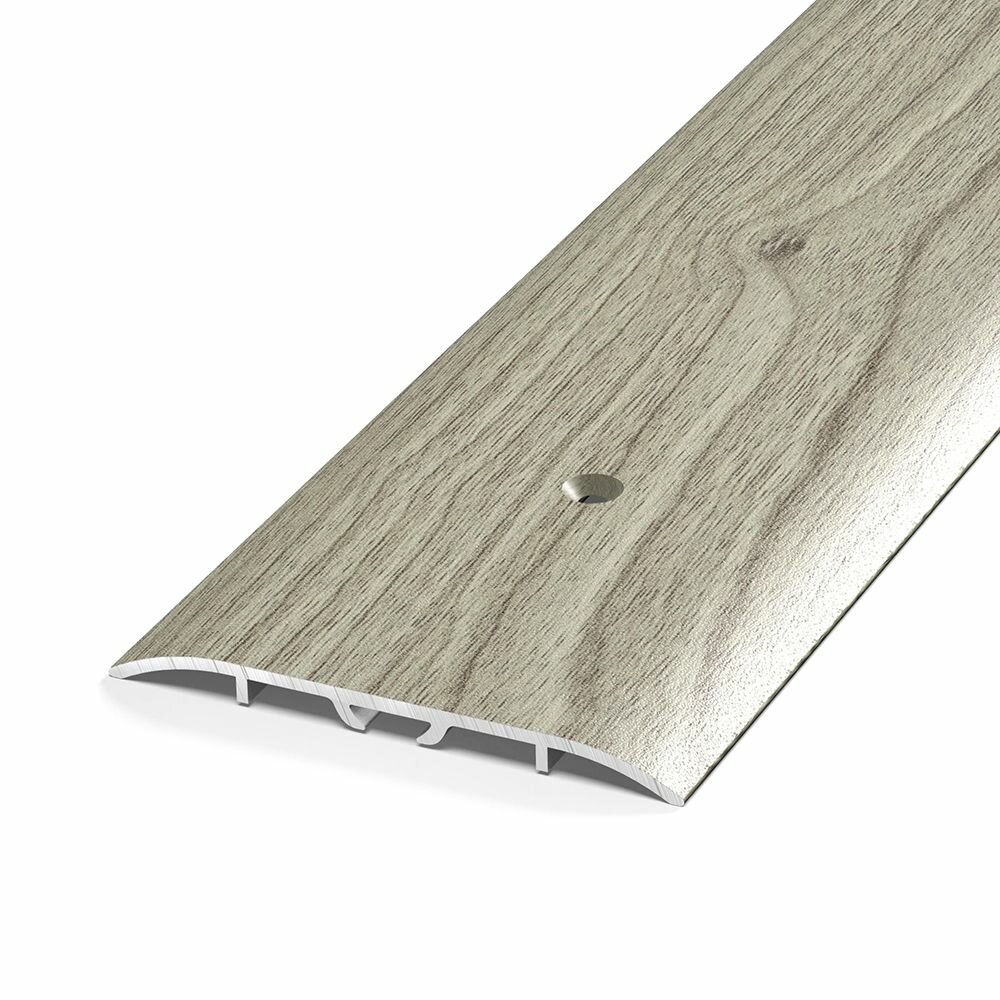 фото Порог алюминиевый стыкоперекрывающий 900х60 мм сосна серебристая