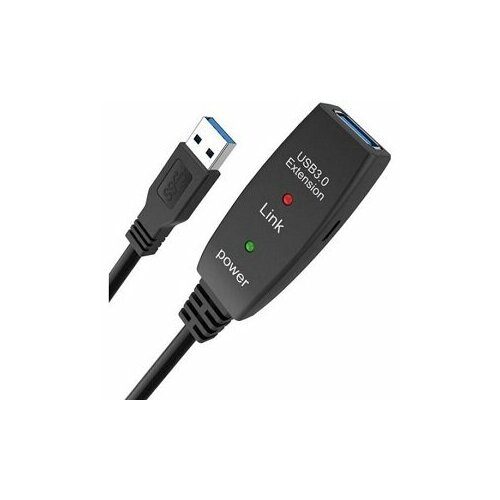 Кабель-адаптер USB3.0-repeater, удлинительный активный Af> 10м iOpen (Aopen/Qust)