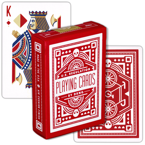 DKNG Red Wheel, коллекционные игральные карты Art Of Play bicycle rider back black playing cards uspcc standard deck poker size magic card games magic tricks props for magician