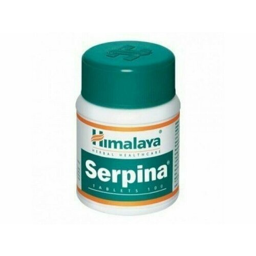 Таблетки Серпина Хималая (Serpina Himalaya), при тревожных расстройствах, нормализация кровяного давления, 100 таб.