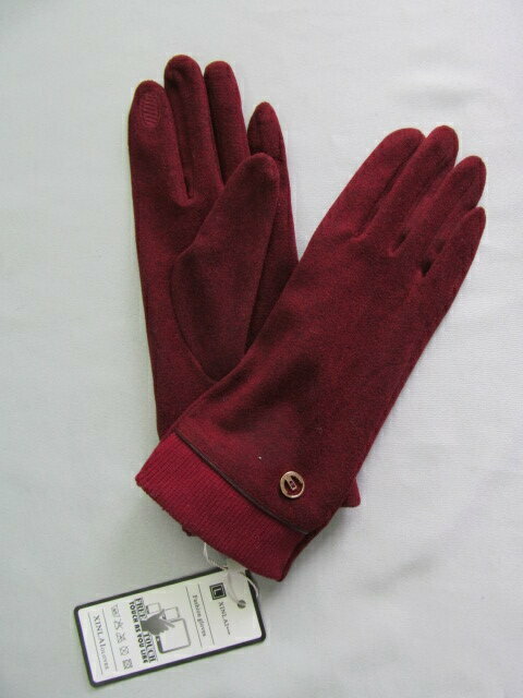 Перчатки, размер 10-14 лет, бордовый