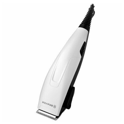 Машинка для стрижки волос BRAYER BR3430 15 Вт 4 насадки сеть белая 175100₽