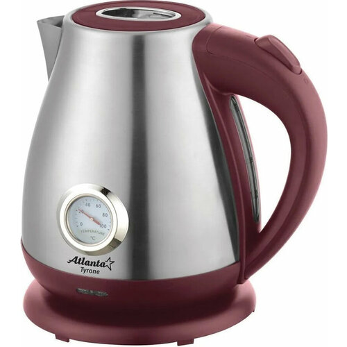 Чайник электрический ATLANTA ATH-2438 bordo металлический 160600₽