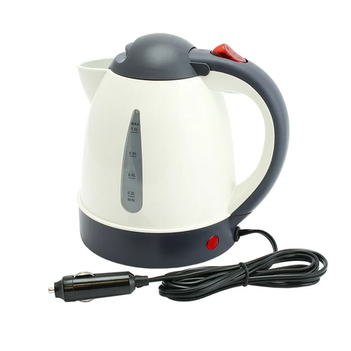 Чайник автомобильный 1Л 12V-150W Дисковый нагреватель с авто-отключением при закипании 149000₽