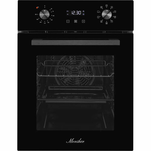 Электрический духовой шкаф Monsher ширина 45 см High-Tech 50 л гидролизная очистка 9 режимов черный MOE 4592 Noir 2287700₽