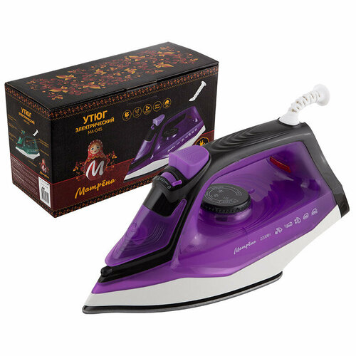 Утюг МА-045 матрёна 2200Вт тефлон покр самоочист цв в асс 153700₽