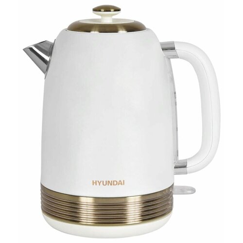 Чайник электрический HYUNDAI HYK-S4500 2200Вт жемчужный и золотистый 287100₽