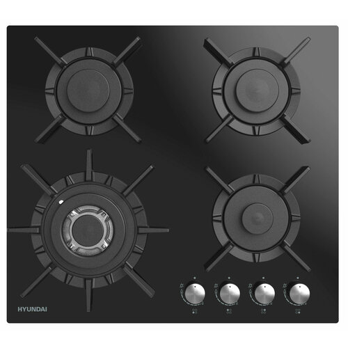 Газовая варочная поверхность Hyundai HHG 6437 BG черный 2410300₽