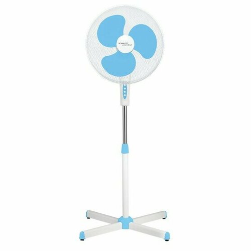 Вентилятор напольный Scarlett SC-SF111B29 45Вт скоростей3 белыйголубой 924400₽