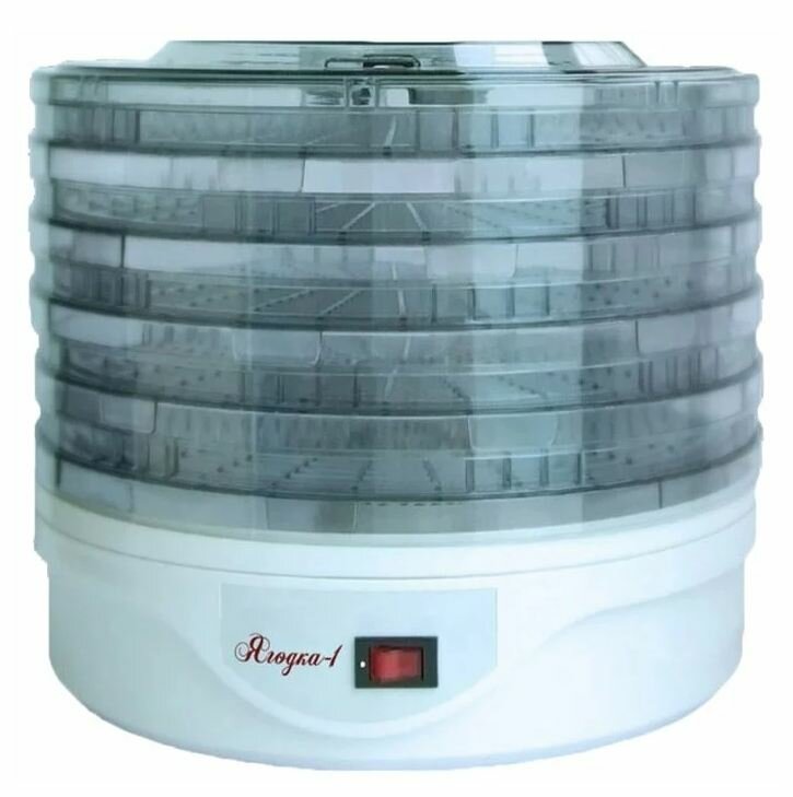 Сушилка д/овощей и фруктов Ягодка-1 /350Вт,5 подд, вентилятор, термозащ.