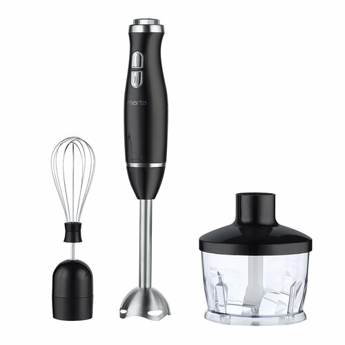 Кухонный комбайн с ручным блендером MARTA MT-1562 черный жемчуг 125500₽