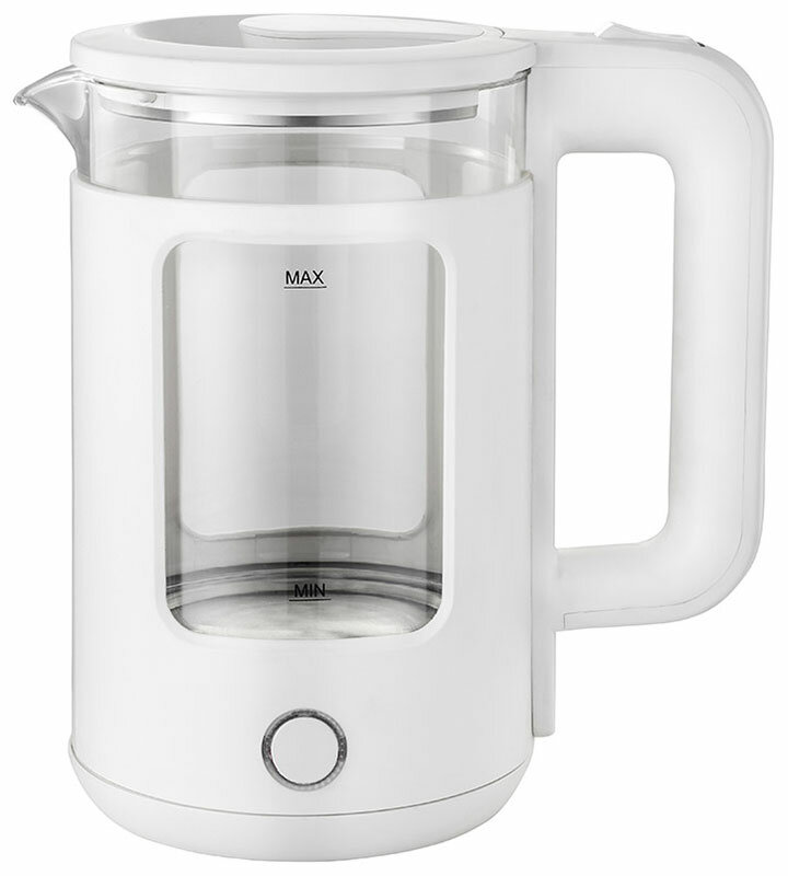 чайник ENERGY E-256 1500Вт 1,5л стекло черный - фото №1
