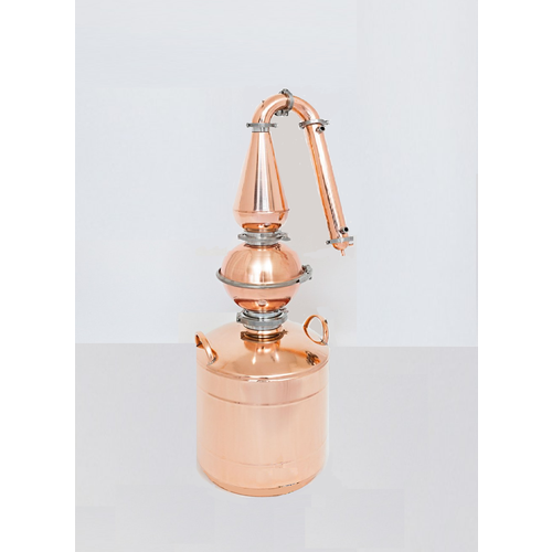 Аламбик Вискарный медный классический с медным кубом 12 л с луковицей и шлемом на клампах 4499000₽