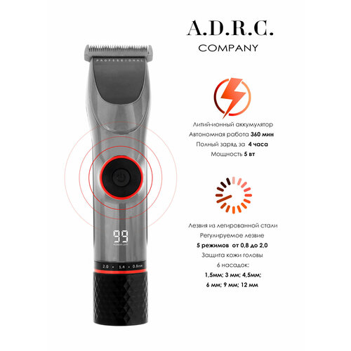 Профессиональная беспроводная машинка для стрижки волоснабор для стрижкисалоннаядомашняяуход за волосамис дисплеемдля домачерная 369900₽