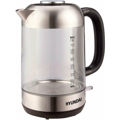 Чайник электрический Hyundai HYK-G4034 черныйпрозрачный 300200₽