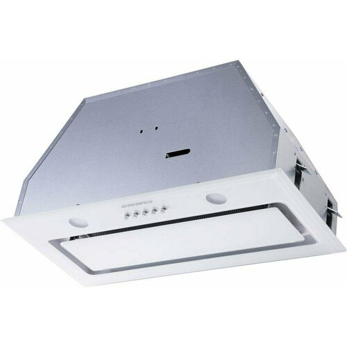 Вытяжка встраиваемая Maunfeld TRAPEZE 601GG белый управление кнопочное 1 мотор 2654500₽