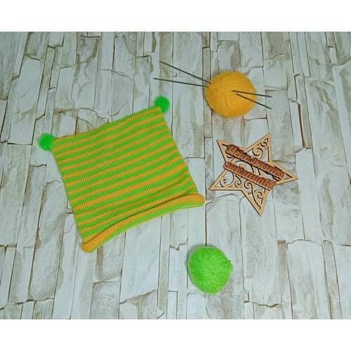 фото Шапка колокольчики, размер 38, мультиколор нет бренда