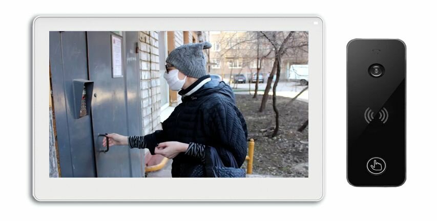 Tantos NEO HD SE (белый) и iPanel 2 HD + (черная) (комплект многофункционального домофона 7" HD)