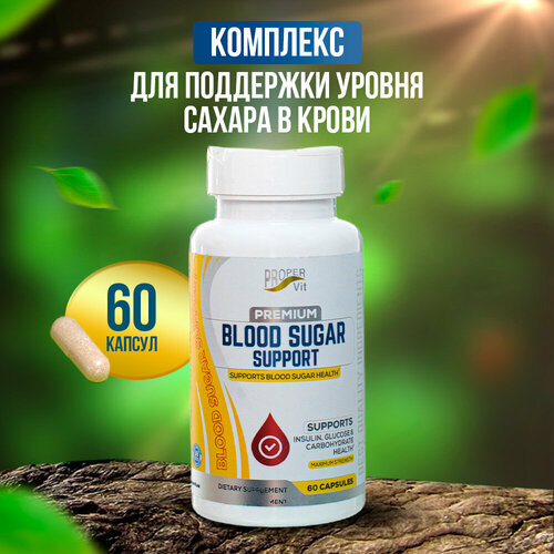 Витамины для нормализации уровня сахара в крови Proper Vit 60 капсул