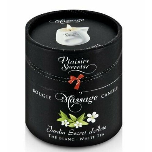 Plaisir Secret Массажное масло-свеча с ароматом белого чая Jardin Secret D'asie The Blanc - 80 мл
