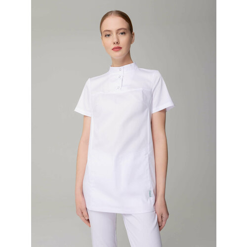 Костюм медицинский женский Cameo 8-1260[k]+5-1039, цвет Белоснежный, размер 52, рост 170