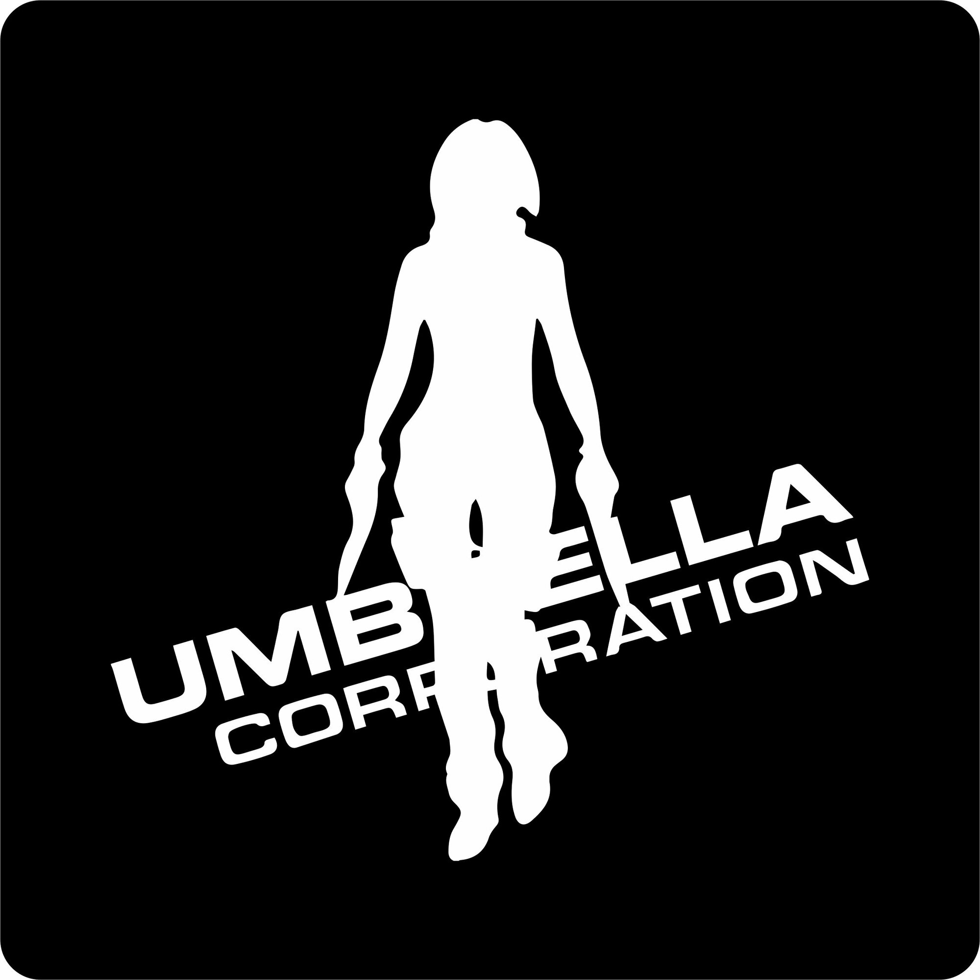 Наклейки на авто "Девушка. Umbrella Corporation" 25х24 см.