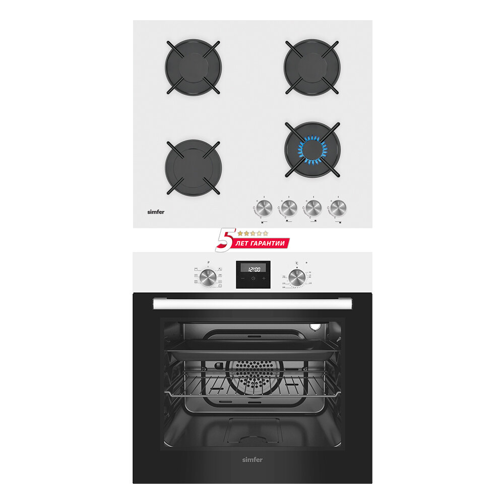 Комплект встраиваемой бытовой техники Simfer S69W570, варочная панель и духовой шкаф - фото №1